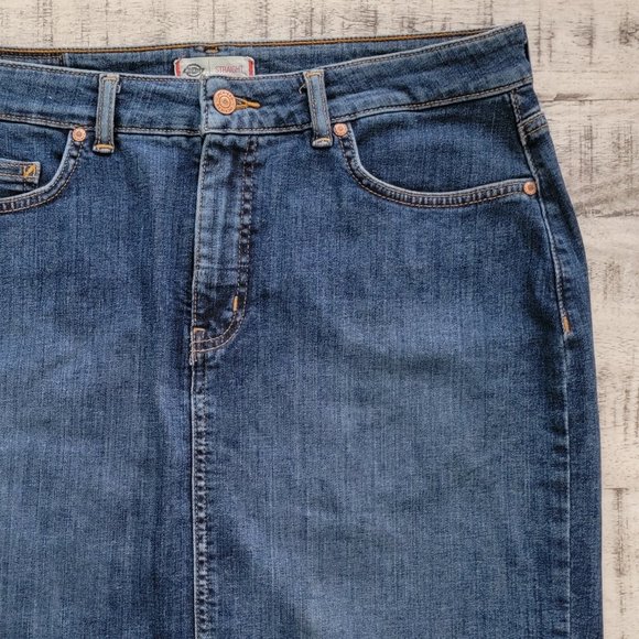 Dickies Straight Denim Skirt 12 - Picture 8 of 15